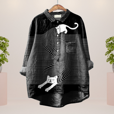 Isabella - Exclusive women's shirt with dog print