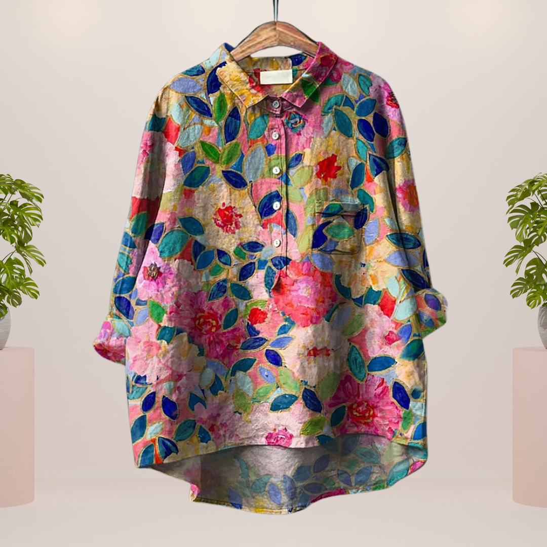 Isabella - Exclusive women's shirt with dog print