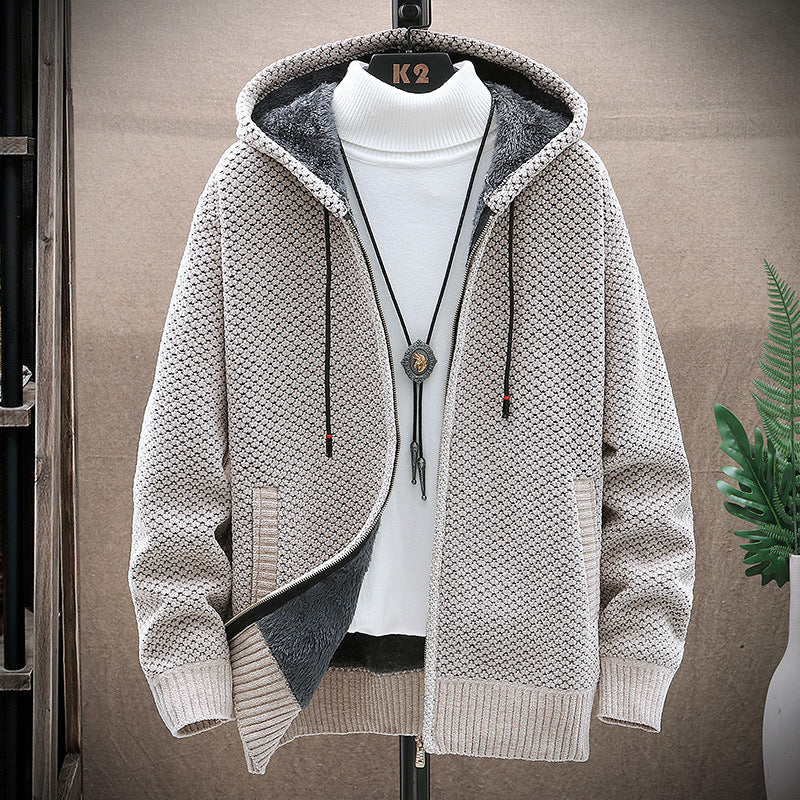 Ridge Hooded Zip Sweater