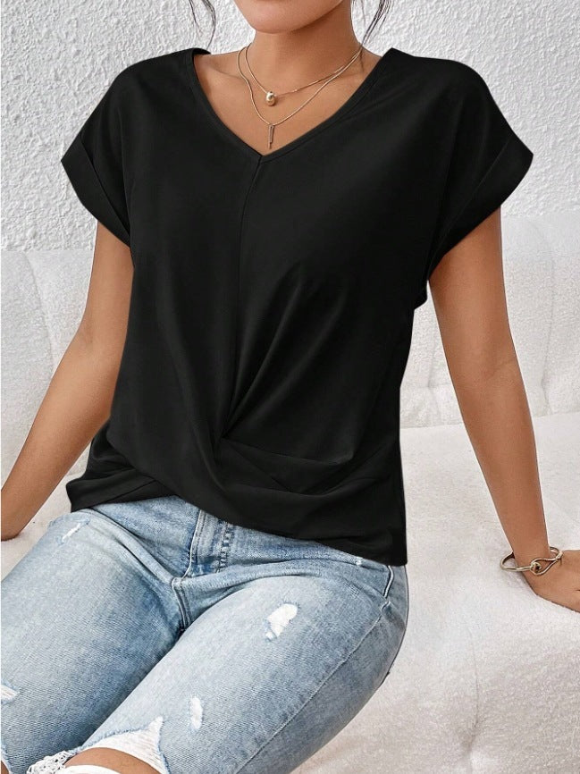 Cleo™ - Casual T-Shirt with Sweetheart Neckline