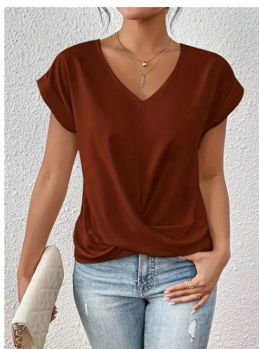 Cleo™ - Casual T-Shirt with Sweetheart Neckline