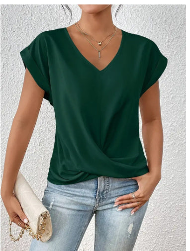 Cleo™ - Casual T-Shirt with Sweetheart Neckline