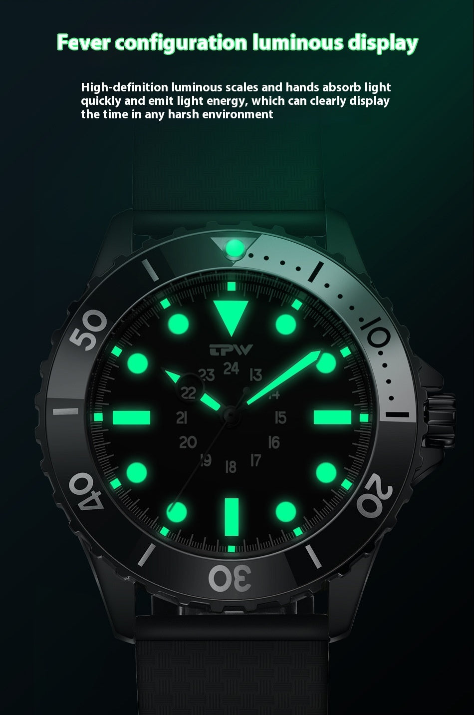 Tactical Waterproof Diver's Watch