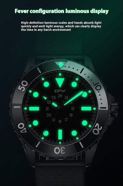 Tactical Waterproof Diver's Watch