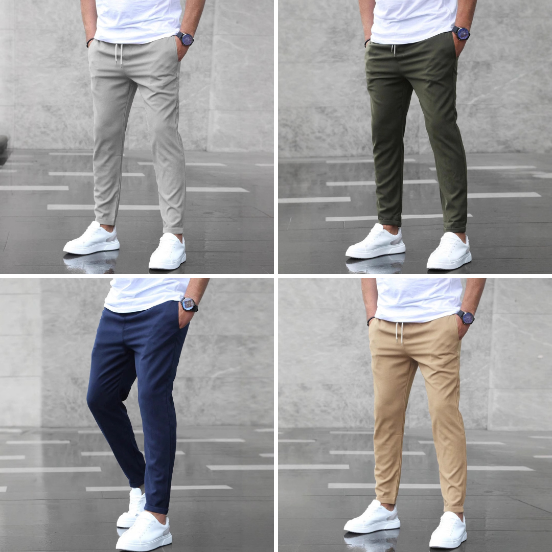 Harrison Straight-Leg Cropped Pants