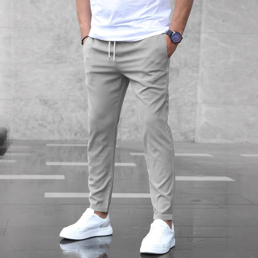Harrison Straight-Leg Cropped Pants