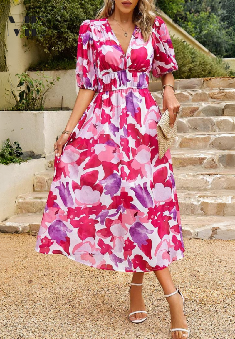 Flore - Elegant Floral Dress
