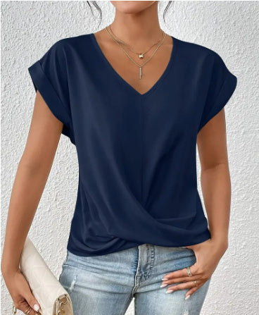 Cleo™ - Casual T-Shirt with Sweetheart Neckline