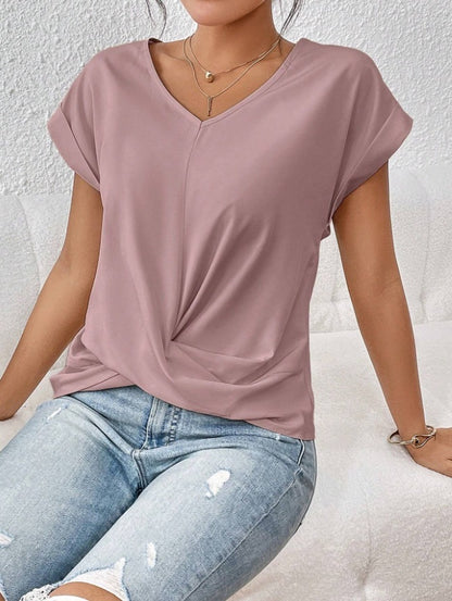 Cleo™ - Casual T-Shirt with Sweetheart Neckline
